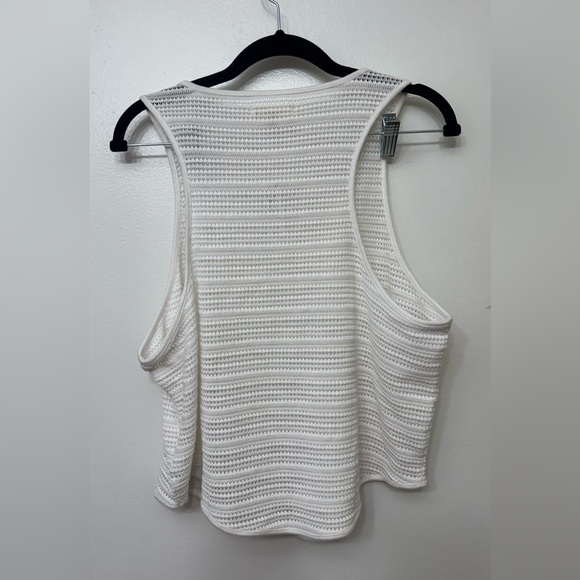 NWT Madewell Open Knit Cutaway Tank | Women’s Casual Summer Knit Top - Picture 4 of 5